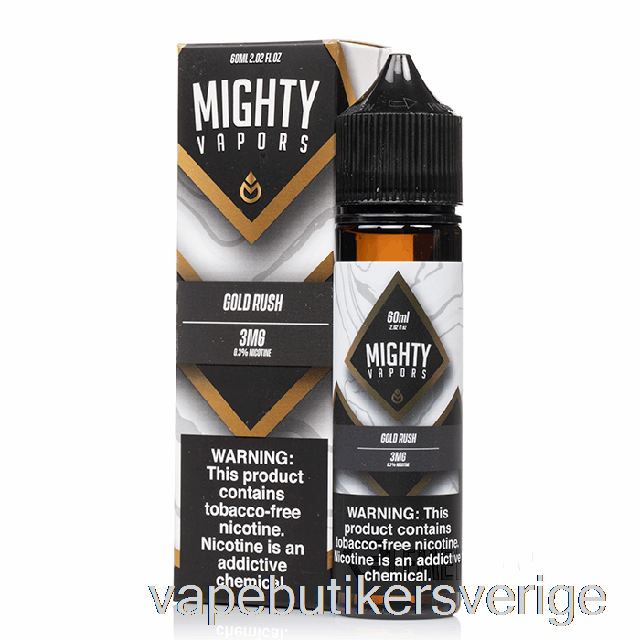 Vape Sverige Gold Rush - Mäktiga ångor - 60ml 0mg